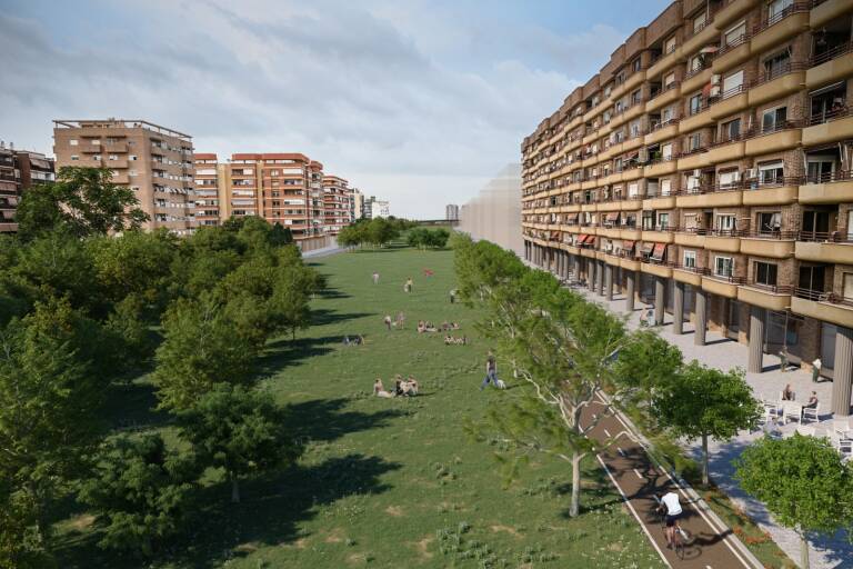 El canal de acceso ferroviario que permitirá coser los barrios del sur de València con un corredor verde se licitará en junio