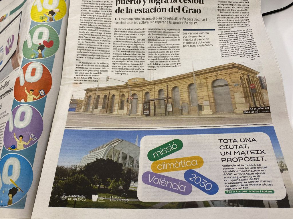 Faldón Misión Climática València 2030 en Levante EMV